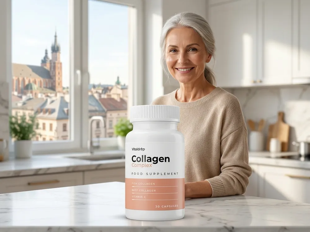Kobieta dbająca o mobilność — Collagen Complex na stawy i kości