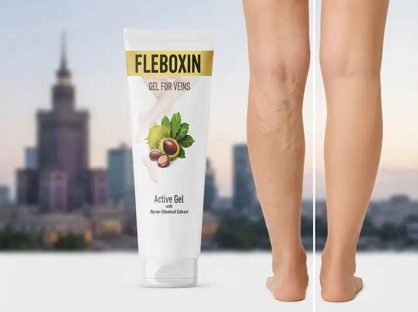 Skóra łydek po miesiącu codziennej pielęgnacji żelem Fleboxin